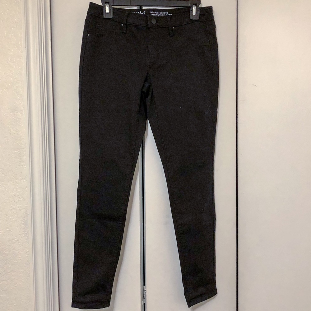 New W/O Tags Black Mossimo Mid-Rise Jeggings